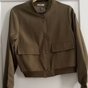 Zeagoo Khaki Bomber Jacket